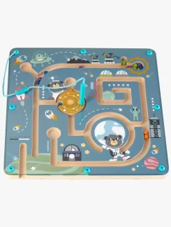 Kinder and Kids Babylegetøj-Labyrint med Magnetisk Pen & Kugler Det Ydre Rum