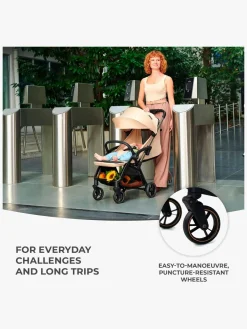 Rejseklapvogne|Kinderkraft APINO Klapvogn, Dune Beige