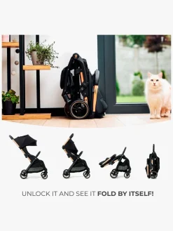 Rejseklapvogne|Kinderkraft APINO Klapvogn, Dune Beige