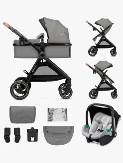 Kinderkraft Duo- & Kombivogne-ESME 2-in-1 Duovogn, Moonlight Grey