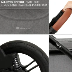 Kinderkraft Duo- & Kombivogne-ESME 2-in-1 Duovogn, Moonlight Grey