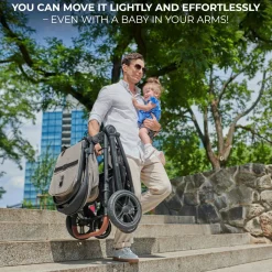 Kinderkraft Duo- & Kombivogne-ESME 2-in-1 Duovogn, Moonlight Grey