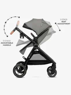 Duo- & Kombivogne|Kinderkraft ESME PRO 3-in-1 Duovogn Travelsystem, Moonlight Grey Grå