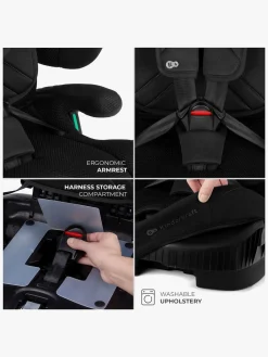 Autostole 9-36 Kg|Kinderkraft FIX2GO i-Size Autostol, Black Sort