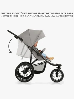 Kinderkraft Aktivitetsvogne-HELSI 2 Terrænvogn, Grey