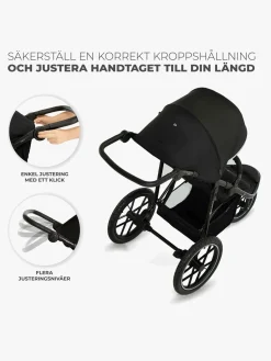 Aktivitetsvogne|Kinderkraft HELSI 2 Terrænvogn, Black Sort