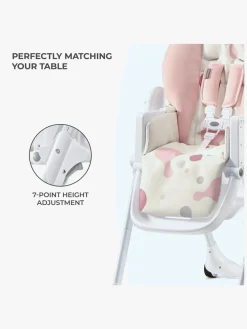 Højstole & Tilbehør|Kinderkraft Højstol YUMMY, Pink Grå