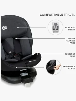 Autostole 9-36 Kg|Kinderkraft I-360 i-Size Autostol, Black Sort