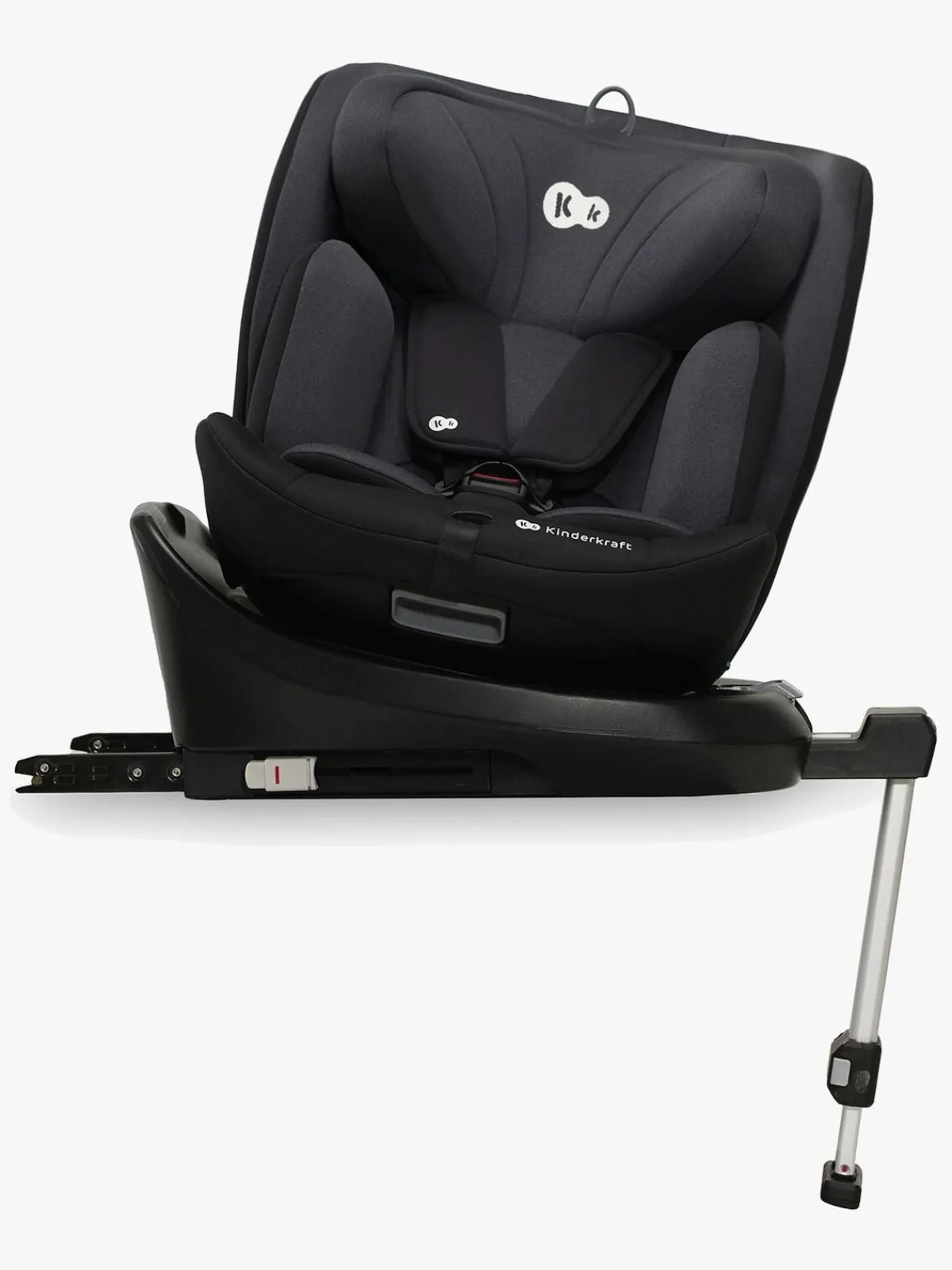 Autostole 9-36 Kg|Kinderkraft I-360 i-Size Autostol, Black Sort