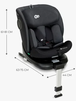 Autostole 9-36 Kg|Kinderkraft I-360 i-Size Autostol, Black Sort
