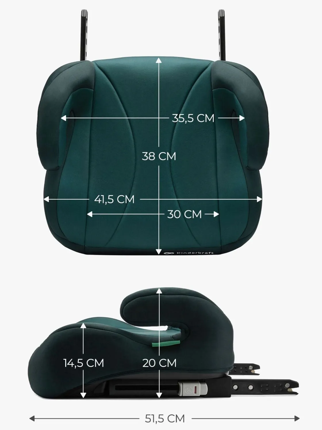 Selepuder|Kinderkraft I-BOOST Selepude, Green Grøn