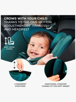 Autostole 0-13 Kg|Kinderkraft I-CARE i-Size Autostol Baby, Graphite Black Sort