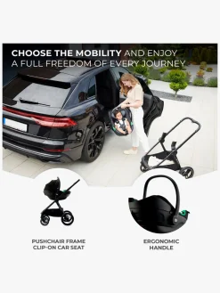 Autostole 0-13 Kg|Kinderkraft I-CARE i-Size Autostol Baby, Graphite Black Sort