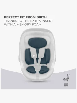 Autostole 0-13 Kg|Kinderkraft I-CARE i-Size Autostol Baby, Graphite Black Sort