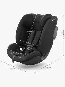 Autostole 9-36 Kg|Kinderkraft I-FIX ENDURA SAFE Autostol, Black Sort