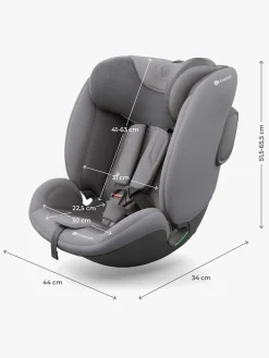 Autostole 9-36 Kg|Kinderkraft I-FIX ENDURA SAFE Autostol, Grey Grå