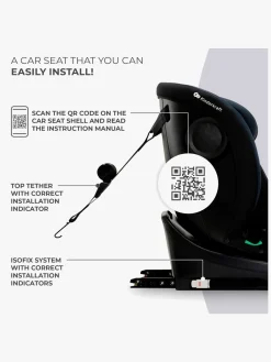 Kinderkraft Autostole 9-36 Kg-I-GROW I-Size Autostol, Black