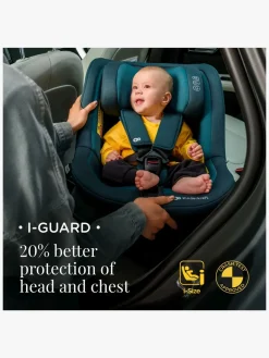 Autostole 9-36 Kg|Kinderkraft I-GUARD i-Size Autostol, Cool Grey