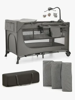 Børnesenge & Tilbehør|Kinderkraft JOY 2 Weekendseng med Tilbehør, Dark Grey Grå