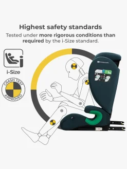 Autostole 15-36 Kg|Kinderkraft JUNIOR FIX 2 i-Size Autostol, Harbor Blue Blå