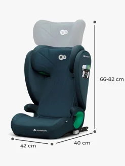 Autostole 15-36 Kg|Kinderkraft JUNIOR FIX 2 i-Size Autostol, Harbor Blue Blå