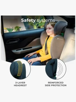 Autostole 15-36 Kg|Kinderkraft JUNIOR FIX 2 i-Size Autostol, Harbor Blue Blå