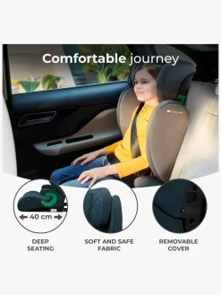 Autostole 15-36 Kg|Kinderkraft JUNIOR FIX 2 i-Size Autostol, Harbor Blue Blå