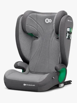 Autostole 9-36 Kg|Kinderkraft JUNIOR FIX 2 i-Size Autostol, Rocket Grey Grå