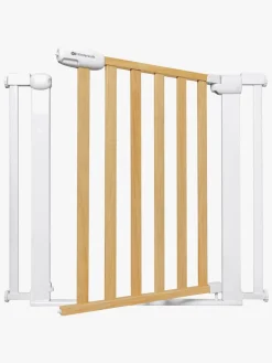 Sikkerhed|Kinderkraft LOCK&GO Sikkerhedsgitter, Wood Brun