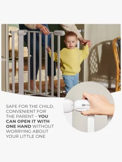 Sikkerhed|Kinderkraft LOCK&GO Sikkerhedsgitter, Wood Brun