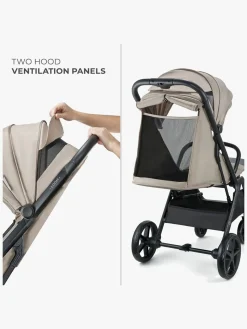 Rejseklapvogne|Kinderkraft Loom Klapvogn, Linen Beige