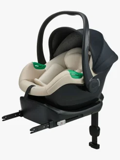 Kinderkraft Autostole 0-13 Kg-MINK PRO 2 i-Size Autostol Baby inkl MINK FX 2 SET BLACK Base, Beige
