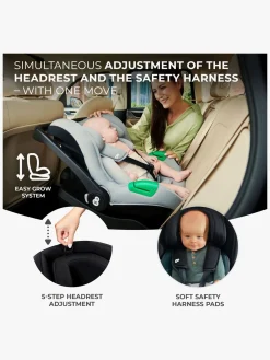 Kinderkraft Autostole 0-13 Kg-MINK PRO i-Size Autostol Baby, Grey