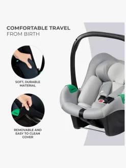 Kinderkraft Autostole 0-13 Kg-MINK PRO i-Size Autostol Baby, Grey