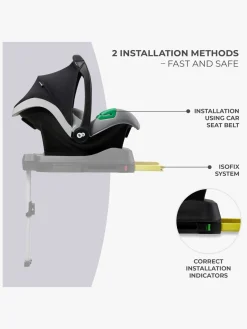 Kinderkraft Autostole 0-13 Kg-MINK PRO i-Size Autostol Baby, Grey