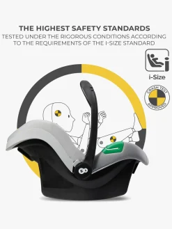 Kinderkraft Autostole 0-13 Kg-MINK PRO i-Size Autostol Baby, Grey