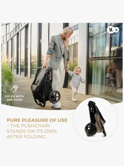 Rejseklapvogne|Kinderkraft MITZY Klapvogn, Linen Beige