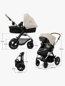 Duo- & Kombivogne|Kinderkraft MOOV 2 Air 3-in-1 Kombivogn, Moonlight Grey Grå
