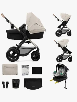 Kinderkraft Duo- & Kombivogne-MOOV 2 4-in-1 Air Duovogn, Moonlight Grey