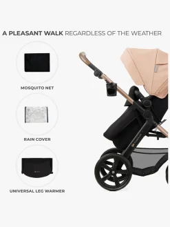 Duo- & Kombivogne|Kinderkraft MOOV 2 4-in-1 Duovogn, Sand Beige