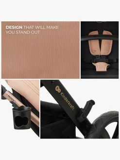 Duo- & Kombivogne|Kinderkraft MOOV 2 4-in-1 Duovogn, Sand Beige