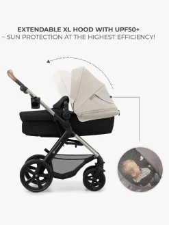 Duo- & Kombivogne|Kinderkraft MOOV 2 4-in-1 Duovogn, Moonlight Grey Grå