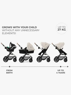 Duo- & Kombivogne|Kinderkraft MOOV 2 4-in-1 Duovogn, Moonlight Grey Grå