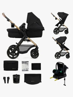 Duo- & Kombivogne|Kinderkraft MOOV 2 4-in-1 Duovogn, Pure Black Sort