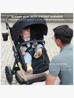 Duo- & Kombivogne|Kinderkraft MOOV 2 4-in-1 Duovogn, Pure Black Sort