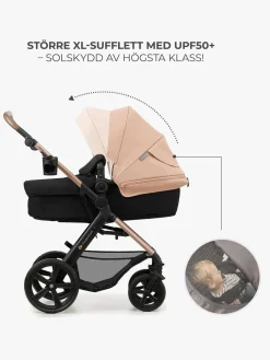 Duo- & Kombivogne|Kinderkraft MOOV 2 3-in-1 Kombivogn, Sand Beige