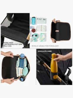 Duo- & Kombivogne|Kinderkraft MOOV 2 3-in-1 Kombivogn, Sand Beige