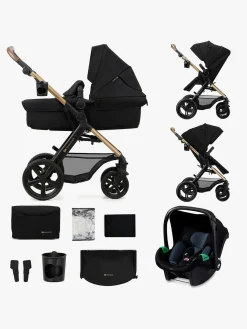 Duo- & Kombivogne|Kinderkraft MOOV 2 XL Air Kombivogn, Pure Black Sort