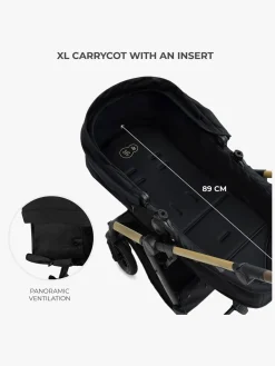 Duo- & Kombivogne|Kinderkraft MOOV 2 XL Air Kombivogn, Pure Black Sort