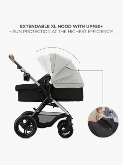 Duo- & Kombivogne|Kinderkraft MOOV 2 XL Air Kombivogn, Moonlight Grey Grå